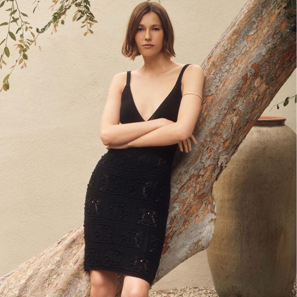 NWT Anthropologie Crochet Midi Dress